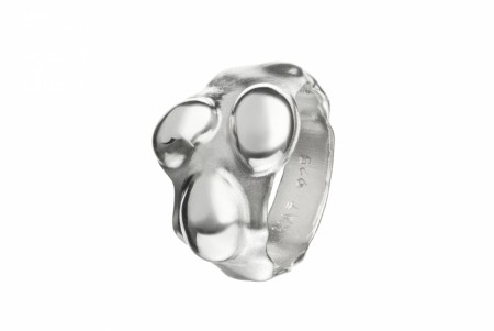 Seaweed ring silver