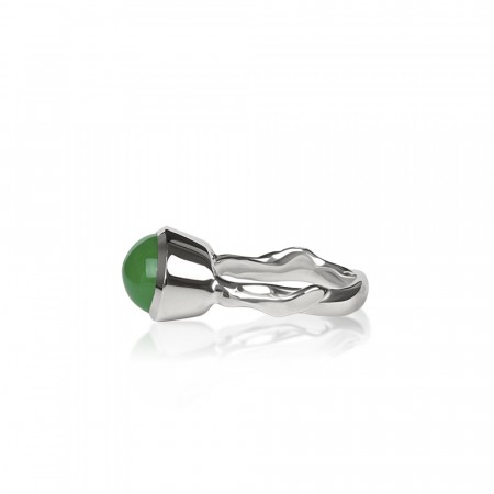 Madikeri ring med Jade sølv